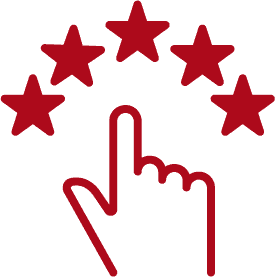 Five-star top-rated icon representing Tanner's Legendary Tree Service reputation for excellence in tree removal and tree care in Upstate South Carolina